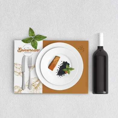 set de table imprimé jetable pizza