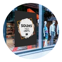 Sticker vitrine creation pas cher