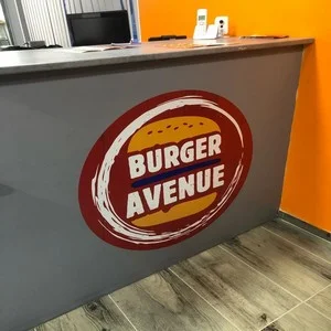 Stickers mural Mulhouse Burger gris