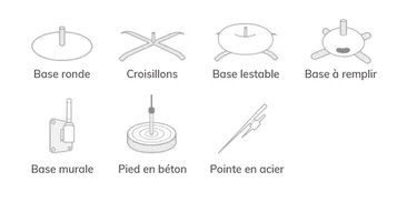 supports bases peds orifflame