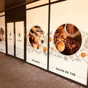 Vitrine boulangerie Delle blanc